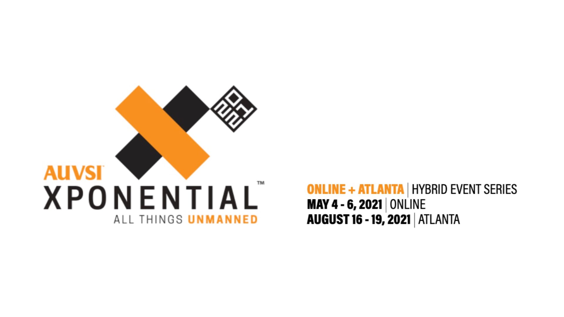 AUVSI XPONENTIAL 2021 event banner